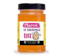 mundohuevo - Miel de Azahar Natural | Detalle Original para Mamás | Tarro con Mensaje Divertido "Mamá te Queremos un Huevo" | 500g, Regalo Mamá