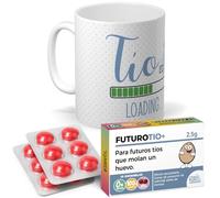 mundohuevo Pack para Futuros Tíos | Taza + Caramelos Tío Loading 350 ml