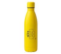mundohuevo Regalo botella original frase para jefe| Bidón de acero| Capacidad 790 ml| Cierre antigoteo| Color Amarillo| Regalo con la frase “Al jefe no se le tocan los huevos|