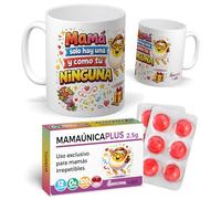 mundohuevo Regalo Original Mujer, Dia de la Madre, Amigas... | Taza Divertida Mama Solo Hay UNA Y como TU Ninguna con Caramelos de Broma MAMAUNICAPLUS sin azúcar en Blister |Exclusivo.