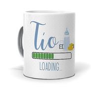 mundohuevo: Regalo original para tu tio| Taza con frase “Tío Loading”| Regalo divertido y personalizado.| Taza de Cerámica AAA | Capacidad de 350 ml.| Haz un regalo único| Regala alegría.