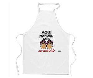 mundohuevo Regalo original y divertido. Delantal Aquí mandan mis huevos de verdad