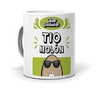 mundohuevo: Regalo original y personalizado para tios. Taza exclusiva Tío molón. 350 ml. Haz un regalo único, Regala Alegría