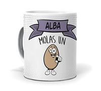 mundohuevo Taza Alba molas un Huevo. Cerámica AAA - 350 ml.