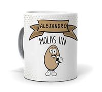 mundohuevo Taza Alejandro molas un Huevo. Cerámica AAA - 350 ml.