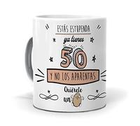 mundohuevo Taza de Cerámica Ya tienes 50 y no los aparentas