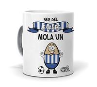 mundohuevo Taza de Fútbol | Ser del Leganés Mola un Huevo | Regalo para Pepineros | Aficionados del Leganés | para Té, Café o Infusiones | Diseño Divertido de Calidad