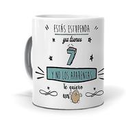 mundohuevo Taza Estás estupenda ya Tienes 7 años y no los aparentas. Cerámica AAA - 350 ml.