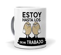 mundohuevo Taza Estoy hasta los Huevos de mi Trabajo