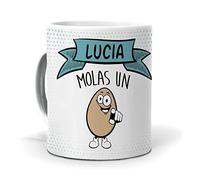 mundohuevo Taza Lucia molas un Huevo. Cerámica AAA - 350 ml.