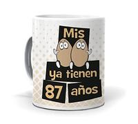 mundohuevo Taza Mis Huevos ya Tienen 87 años. Cerámica AAA - 350 ml.