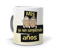 mundohuevo Taza Mis Huevos ya Van cumpliendo años Version