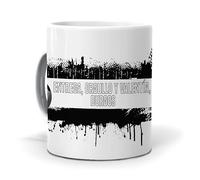 mundohuevo Taza Personalizada con Texto. Regalo Original. Burgos. Regalo Equipo de Futbol. Haz