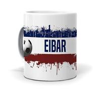 mundohuevo Taza Personalizada con Texto. Regalo Original. Eibar. Regalo Equipo de Futbol. Haz