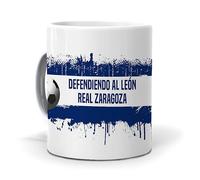mundohuevo Taza Personalizada con Texto. Regalo Original. Real Zaragoza. Regalo Equipo de Futbol. Haz