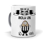 mundohuevo Taza Regalo Original Futbol. Ser de la Juve Mola un Huevo. Ceramica AAA - 350 ml.