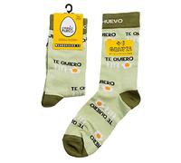 mundohuevo Trio de calcetines original y personalizado regalo divertido. Te quiero un huevo. 1 gratis por el que se te pierde