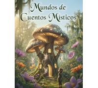 Mundos de Cuentos Místicos: 50 ilustraciones mágicas - Libro de colorear creativo de cuentos de hadas con animales mágicos, hadas, dragones y criaturas míticas para niños y adolescentes