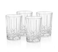 MundoTarros Vasos Whisky Cristal 500 ml, Pack de 4 Vasos Bajos Elegantes para Ron, Cócteles, Old Fashioned y Combinados, Vasos de Cristal Transparente Tallado para Bar, Hostelería y Bebidas Premium