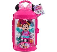 Muñeca Articulada Disney Minnie Mouse Sweet Party 15 cm Set 10 Accesorios y Estuche Rosa