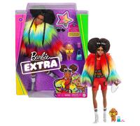 Muñeca Barbie Extra Arcoíris Con Afro-Puffs Y Perro Poodle