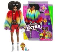 Muñeca Barbie Extra Con Afro Y Chaqueta De Arcoíris MATTEL GVR04