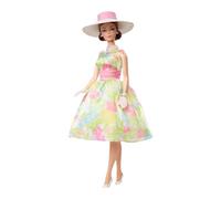Barbie Signature 12 DÍAS DE PRIMAVERA Muñeca con pelo castaño y 12 días de sorpresas, edición limitada de colección, HRM27