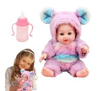 Muñeca bebé realista - Muñeca parlante interactiva de goma de silicona suave, juguete realista para bebé recién nacido | Muñecas de juego e inodoras para niñas pequeñas, juegos de rol familiare