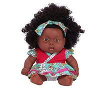 Muñeca bebé Reborn, Juguete Realista de Pelo Rizado para Aprender, Educar y Jugar para Niños Mayores de 3 Años (Q8-003 Vestido Verde Rosa Rosa)