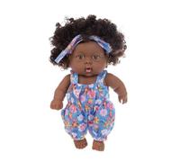 Muñeca bebé recién nacida negra de 12 pulgadas, muñeca bebé reencarnada con cabello rizado africano, muñeca bebé reborn, muñeca de moda, muñeca de juego para niños, niñas, muñecas de moda, muñecas