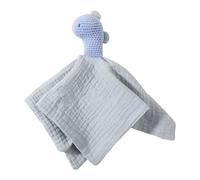 Muñeca calmante multiusos de algodón suave con diseño de animal para vínculo emocional de seguridad, pañuelo babeante, toalla reconfortante