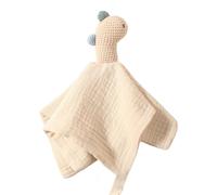 Muñeca calmante multiusos para bebé, diseño de animales de algodón suave para vínculo emocional, pañuelo babeante, manta de edredón para bebé