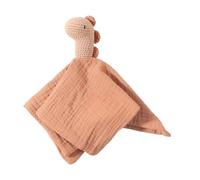 Muñeca calmante multiusos para bebé, diseño de animales de algodón suave para vínculo emocional, pañuelo babeante, manta de edredón para bebé