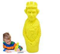Muñeca conmemorativa de la reina Isabel II: muñeca coleccionable real, estatuilla decorativa, accesorio de mini borrador de lápiz, recuerdo histórico | Adecuado para regalos educativos, decoración de