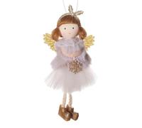 Muñeca De Ángel De Navidad - Ángeles De Navidad, Linda Decoración Navideña Muñeca De Niña Ángel De Peluche | Adornos De Ángel De Peluche para Árbol De Navidad, Colgante De Hada Artesanal De Muñeca
