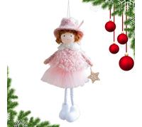 Muñeca de ángel de Navidad, colgante decorativo de ángel de Navidad, colgante de niña de peluche para habitación infantil, jardín, techo, puerta de casa, pared