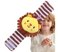 Muñeca de bebé - Juguete de peluche con pulsera de animales, divertido para los pies | sonajero educativo para brazo y mano, juguete de desarrollo sensorial, regalo interactivo para