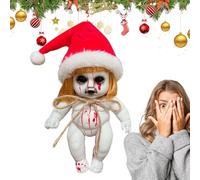 Muñeca de bebé zombie, espeluznante muñeca de Halloween con sangre espeluznante | Adorno gótico de Halloween espeluznante casa embrujada de Halloween
