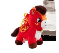 Muñeca de caballo chino para el Año Nuevo | Chino suave y para fotos - Caballo de - Para el escaparate de un automóvil, sala de estar, oficina, cafetería, librería, sofá, estantería, escaparate,