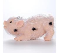 Muñeca de cerdo hecha de silicona, muñeca de línea de vida, cerdo renacido hecho de silicona, juguete de cerdo interesante con cuerpo de silicona completo como regalo para niños, decoración de la casa