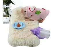 Muñeca de cerdode silicona - Mini cerdomascota renacida, juguete blando realista suave, animal de simulación | Lindo juguete interactivo de cerdocon accesorios, colchoneta, biberón, chupete, regalo