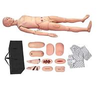 Muñeca de cuidado de enfermería de tamaño real para entrenamiento médico, maniquí de cuerpo completo con módulos de heridas para cuidado del paciente y educación de enfermería