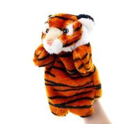 Muñeca de dedo tigre - Peluche de dibujos animados ultrasuave, juguete interactivo, lindo personaje de la selva | Accesorio educativo para narración de historias, muñeca pequeña para cumpleaños y