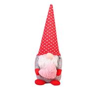 Muñeca de día 2023, corazón de pie, no no, regalo de San Valentín, 1 pieza de amor, decoración de cara de muñeca, decoración de día de San Valentín, decoración de cara china y cuelga (A, talla única)