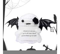 Muñeca De Ganchillo,Muñeca de Fantasma Halloween Emocional Hecha a Croché - Elementos Motivacionales Divertidos Juguetes de Emoción Decoración Escritorio para Madres Colegio