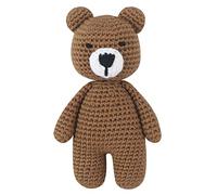 Muñeca de ganchillo Oso Dormir Juguete para Bebé Primero Relleno Animal Amigo Dormir Recién Nacido Foto Apoyo Oso Crochet para Bebé Juguete de peluche Animal