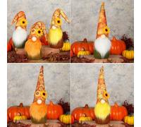 Muñeca de gnomo escandinavo de 28 cm que adorna tu hogar con esta decoración festiva de felpa para otoño (C)