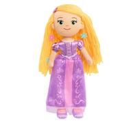 Muñeca de hilo Rapunzel de Disney, juguete de princesa de felpa suave, 13 pulgadas para niños