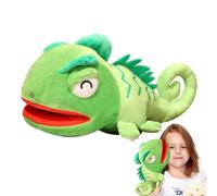 Muñeca de mano de animal, muñecos de mano, muñecos de peluche de camaleón, juguetes interactivos Lizard | 11,8 pulgadas, muñecos de mano de animales suaves para contar historias Role Play Birthday, 1
