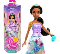 Muñeca de moda Mattel Disney Princesa Jazmín, gira y revela con 11 sorpresas